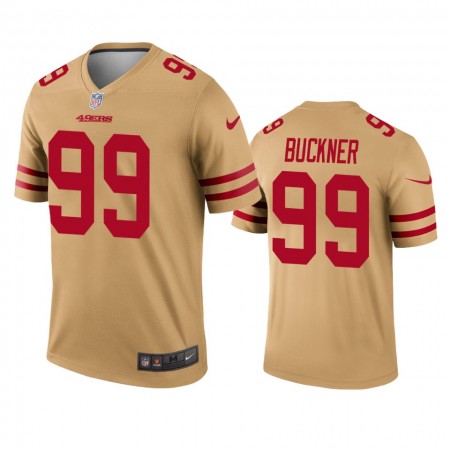 Miesten San Francisco 49ers NFL Pelipaita Deforest Buckner 99 Kulta Inverted Legend